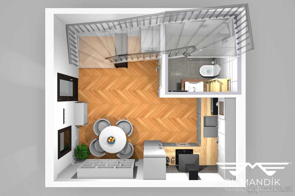 Prodej byty 2+kk, 42 m² - Praha - Karlín, ev.č. 717 - 15