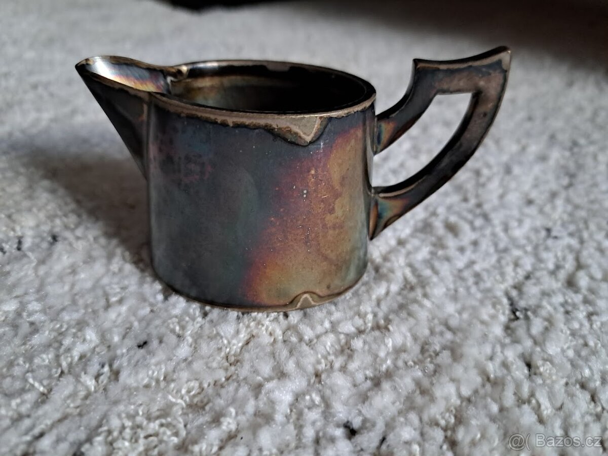 starožitná souprava z alpaky - 15