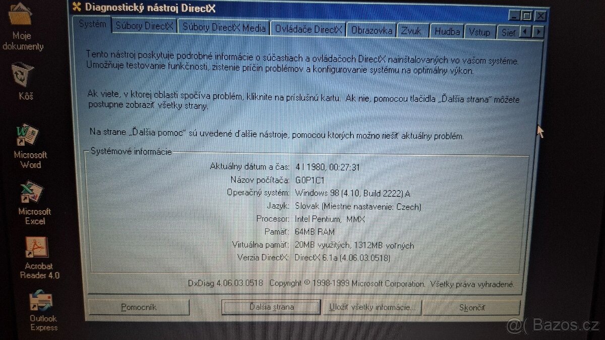 Retro notebook Compaq Armada 4220T - 15