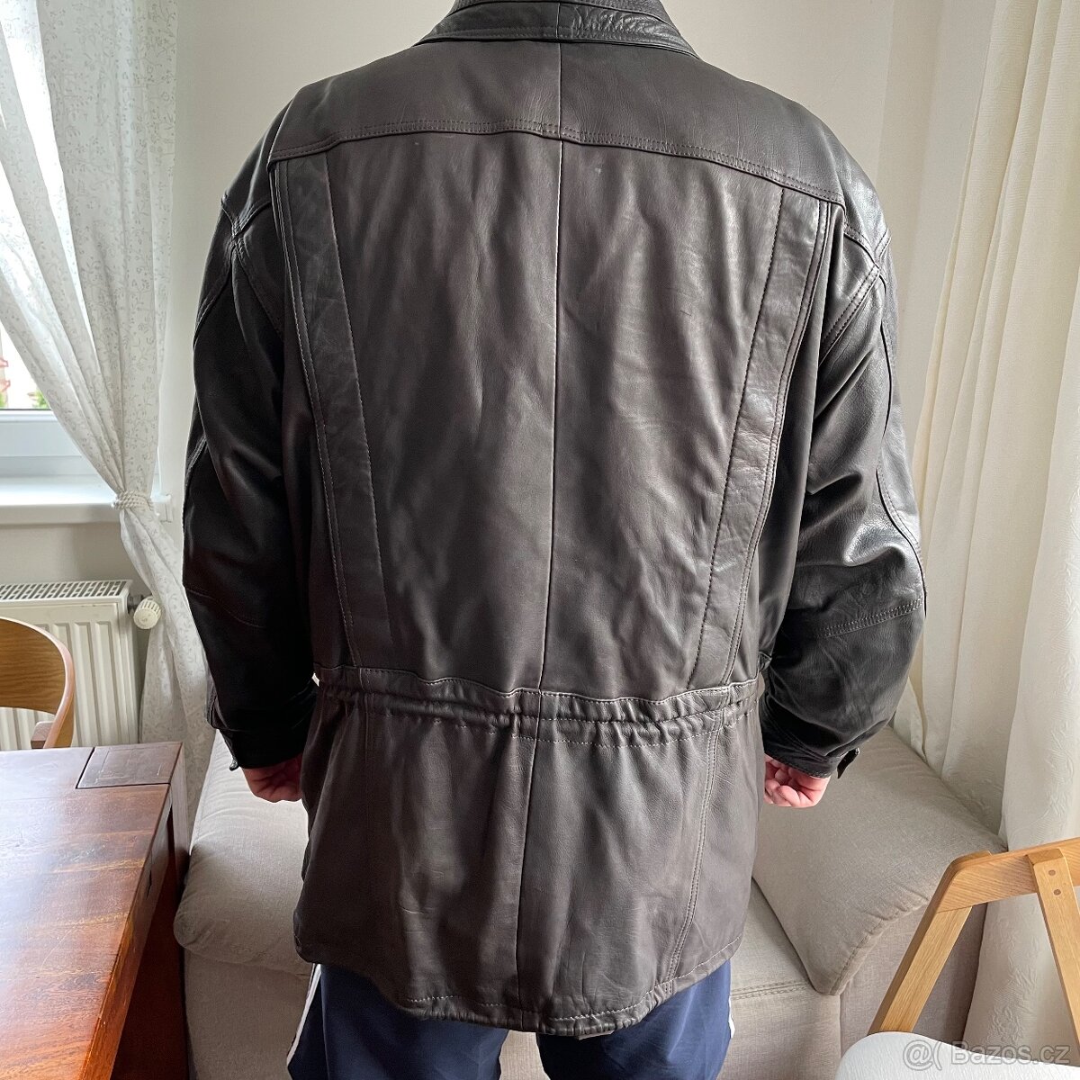 SLEVA PÁNSKÁ BUNDA/KABÁT, PRAVÁ KŮŽE VEL. 58 ZN. GASKO - 15