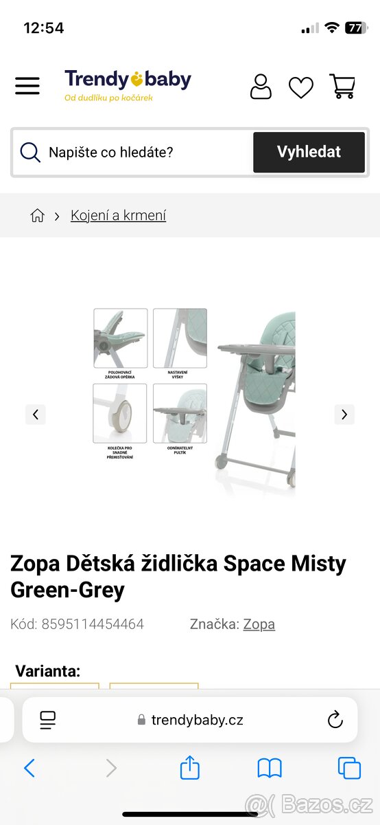ZOPA - Dětská jídelní židlička - 15