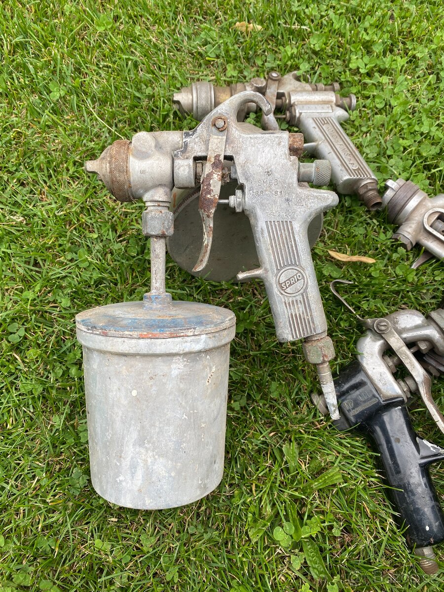 stříkací pistole malířská lakýrnická pistole stará - 15