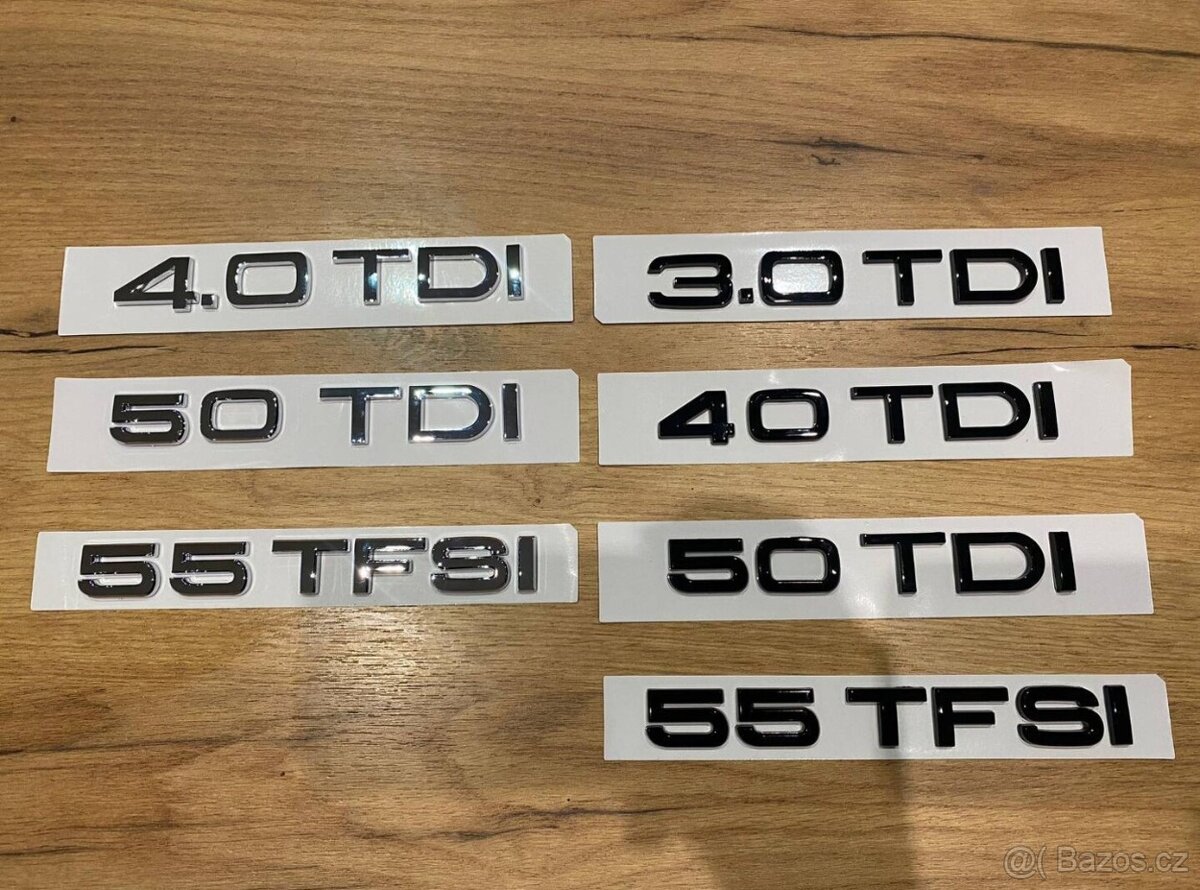 AUDI chromove znaky loga AUDI kruhy - 15