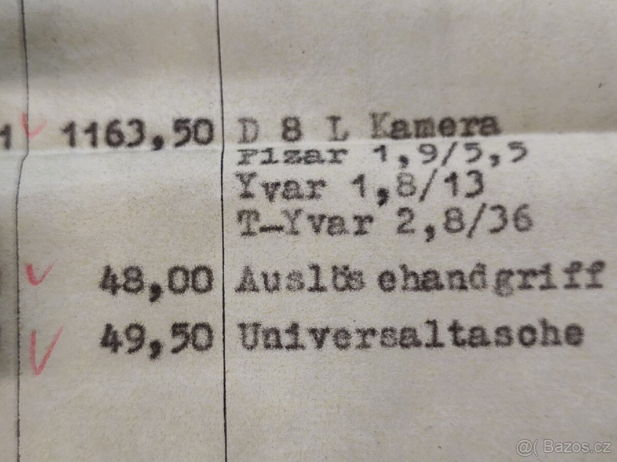 Kamera Bolex - Paillard D8L s příslušenstvím - 15