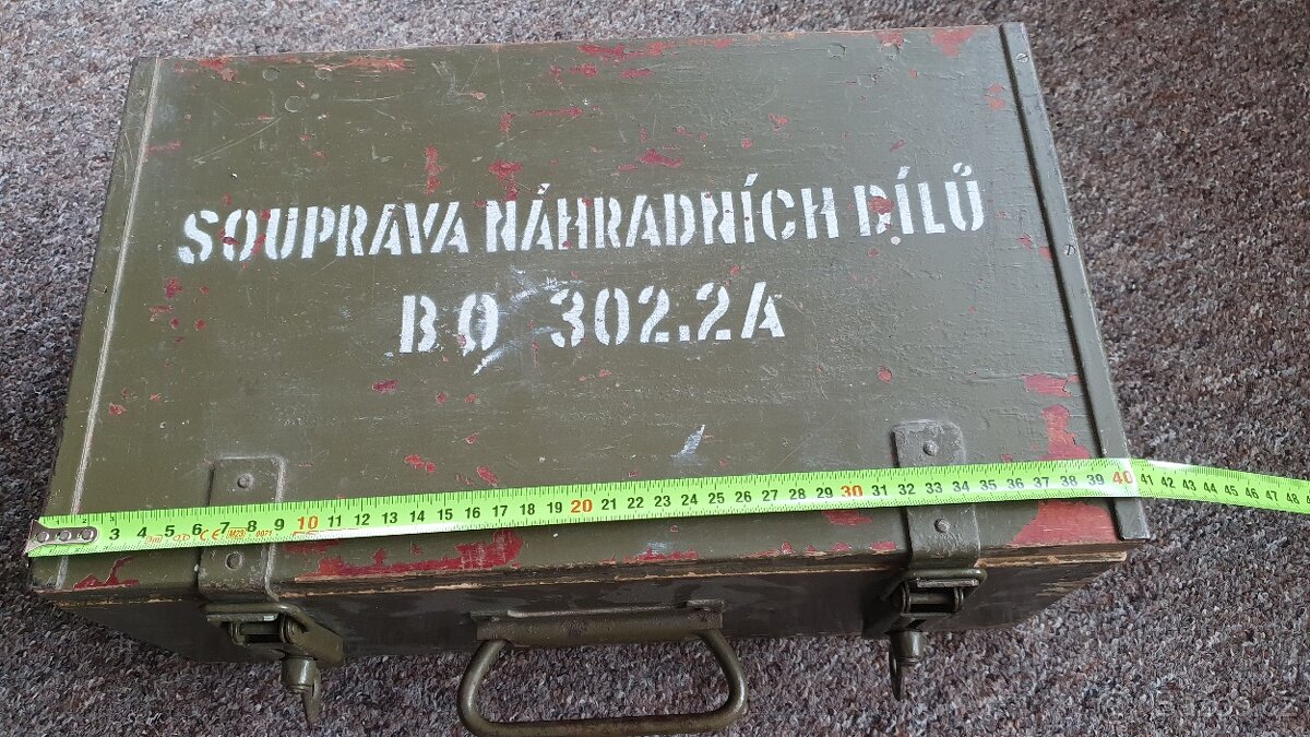 Vojenská dřevěná bedna 2x - 15