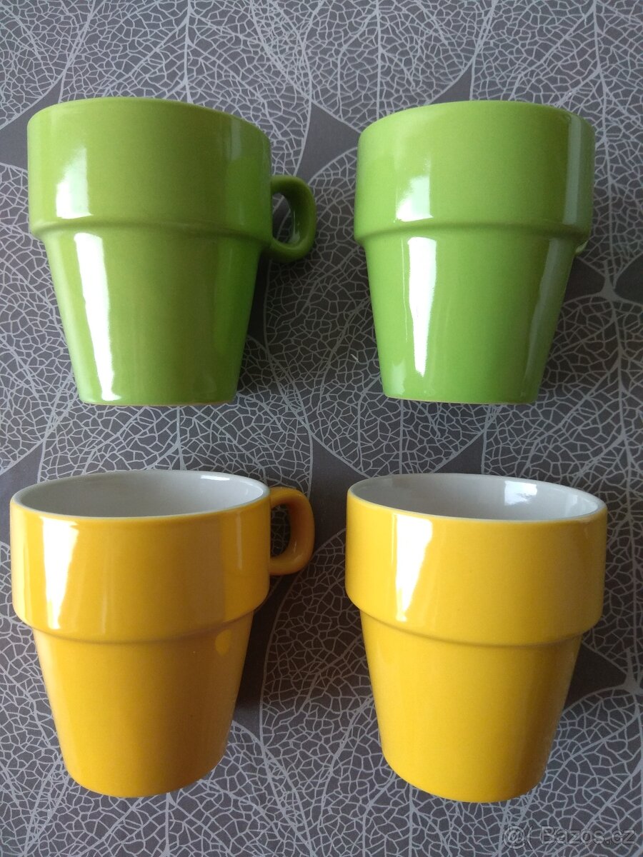 Nové stohovatelné hrnky - různé barvy, 11 ks, 250 ml - 15