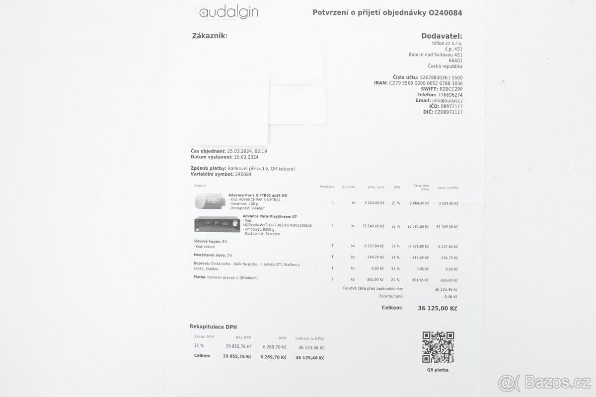 Advance Paris PlayStream A7 + Advance Paris X-FTB02 aptX HD - 15