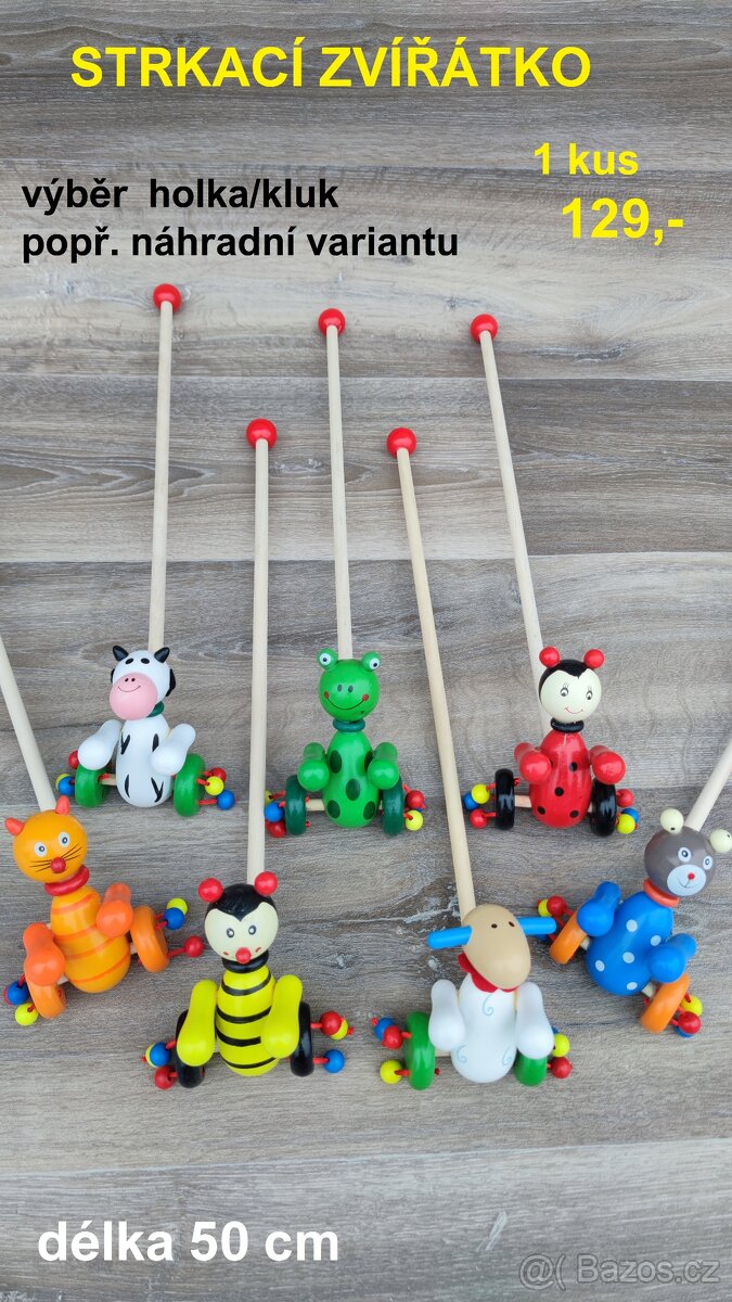 Dřevěné montessori hračky - VÝPRODEJ - 15