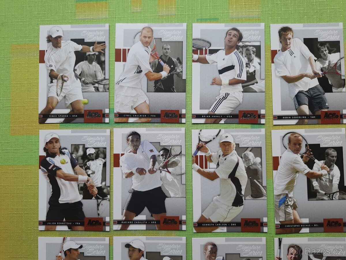karty TENIS 2005 ACE kompletní sbírka 100 kusů TOPSTAV - 15