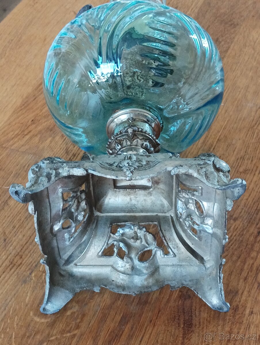 SECESE/ART NOUVEAU STAROŽITNÁ PETROLEJKA HASAG, FRANCIE 1900 - 15