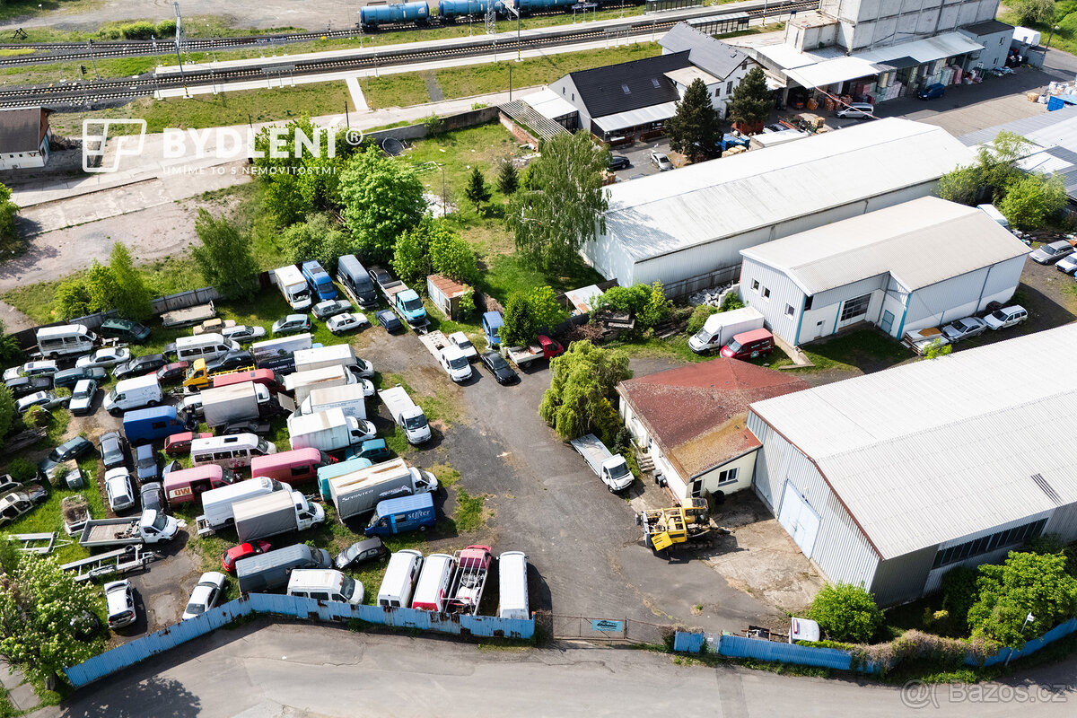 Průmyslový areál v Krupce, pozemek 5298 m² - 15