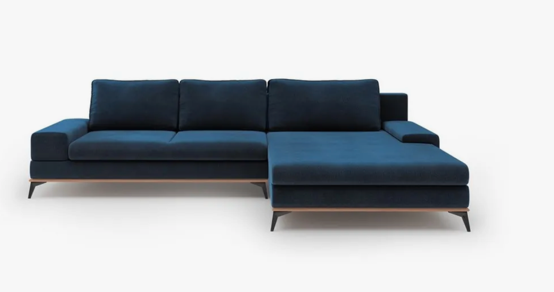 Rohová pohovka Planet z Bonami Semišová, Pravý roh - 15