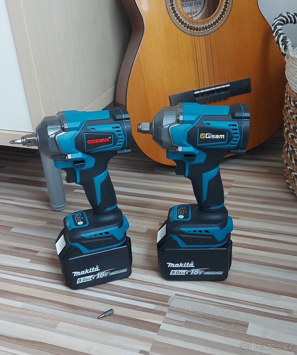 Rázový Aku utahovák-ONEVAN,Gisam, pro Aku Makita baterie 18V - 15