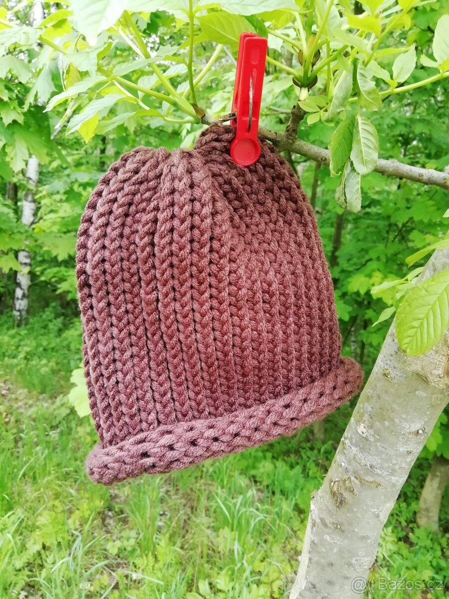 Nová pletená čepice - 15
