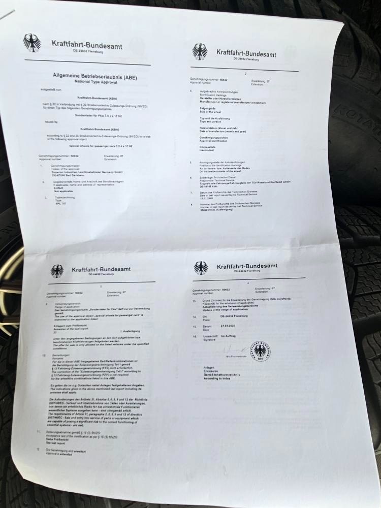 Zimní sada 7,5x17 ET 45, 5x108 mm, Pirelli 215/65/17, 7-8 mm - 15