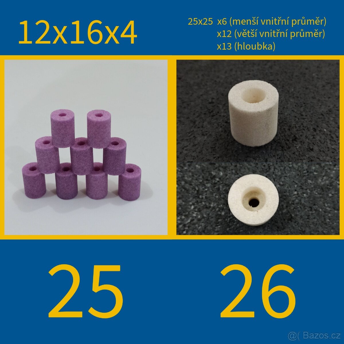 Brusná tělíska/kotouče - 15