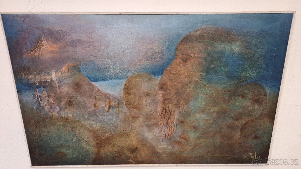 Velký obraz - Milan Klimeš 1972 - olej plátno 6789 - 15
