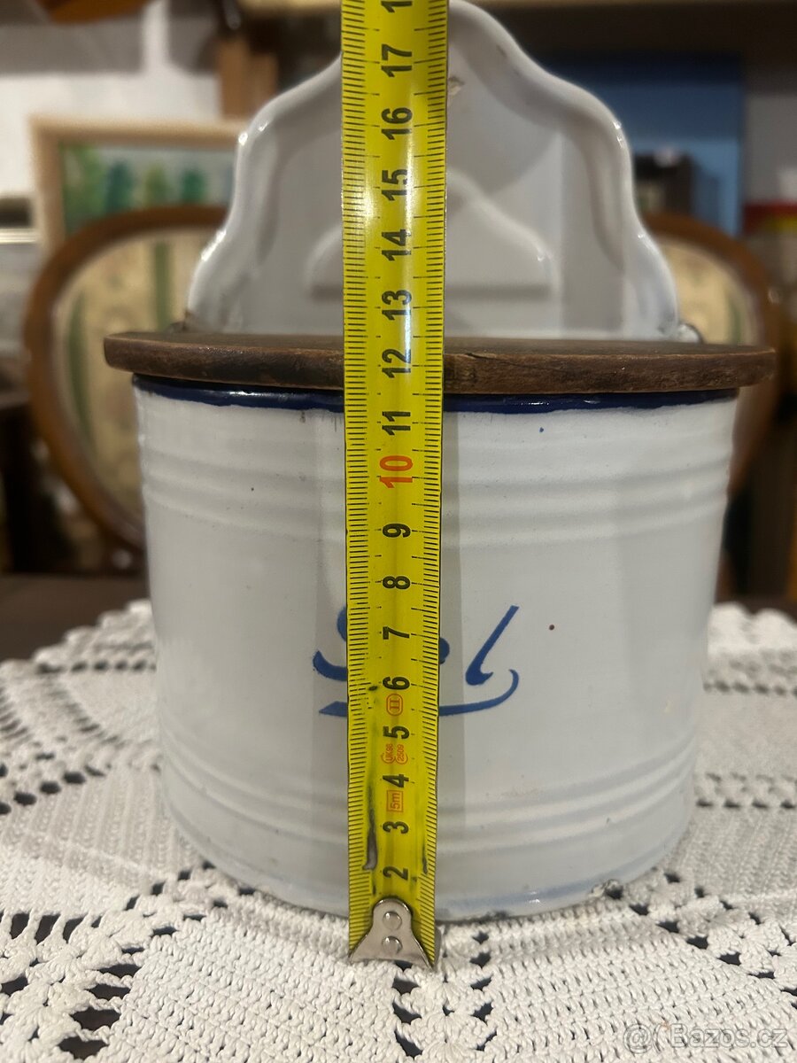 Stará smaltovaná solnička - 15