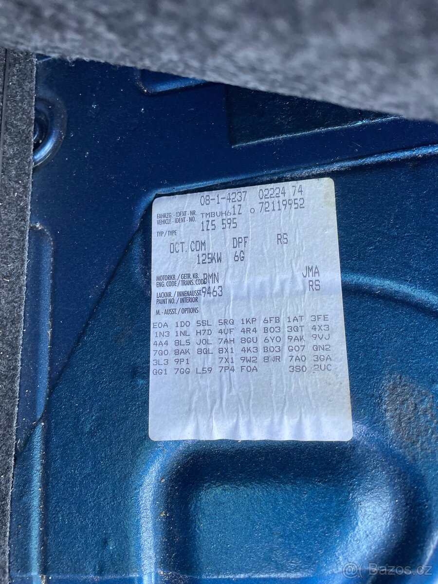 Veškeré ND - Š. Octavia 2 Combi RS / BMN , JMA , 9463 - 15