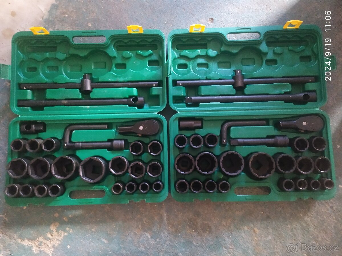 Gola sada-kované násady 1/2" - 15