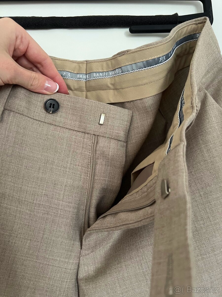 Pánský svatební oblek BANDI Pontarelli Sabbia (Slim Fit) - 15