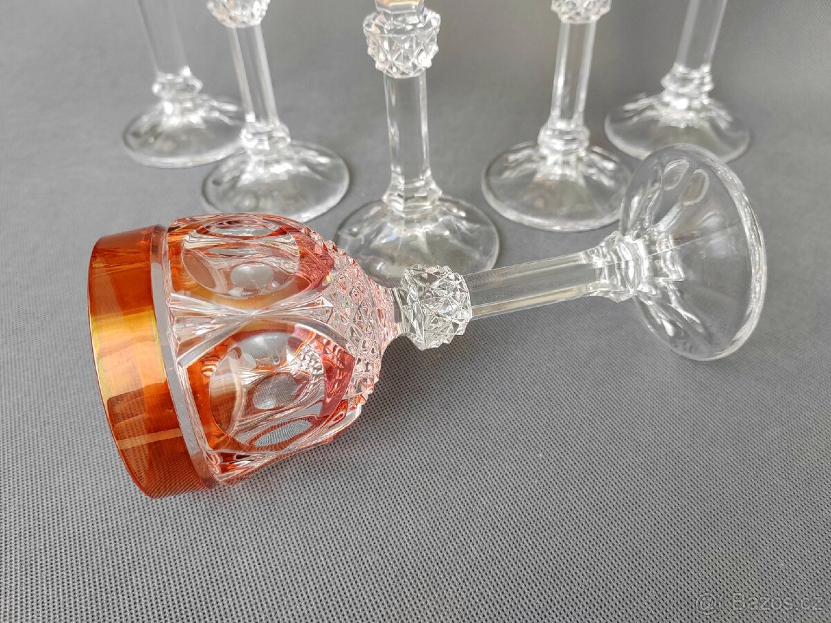 Luxusní sada křišťálových broušených sklenic od Hofbauer - 15