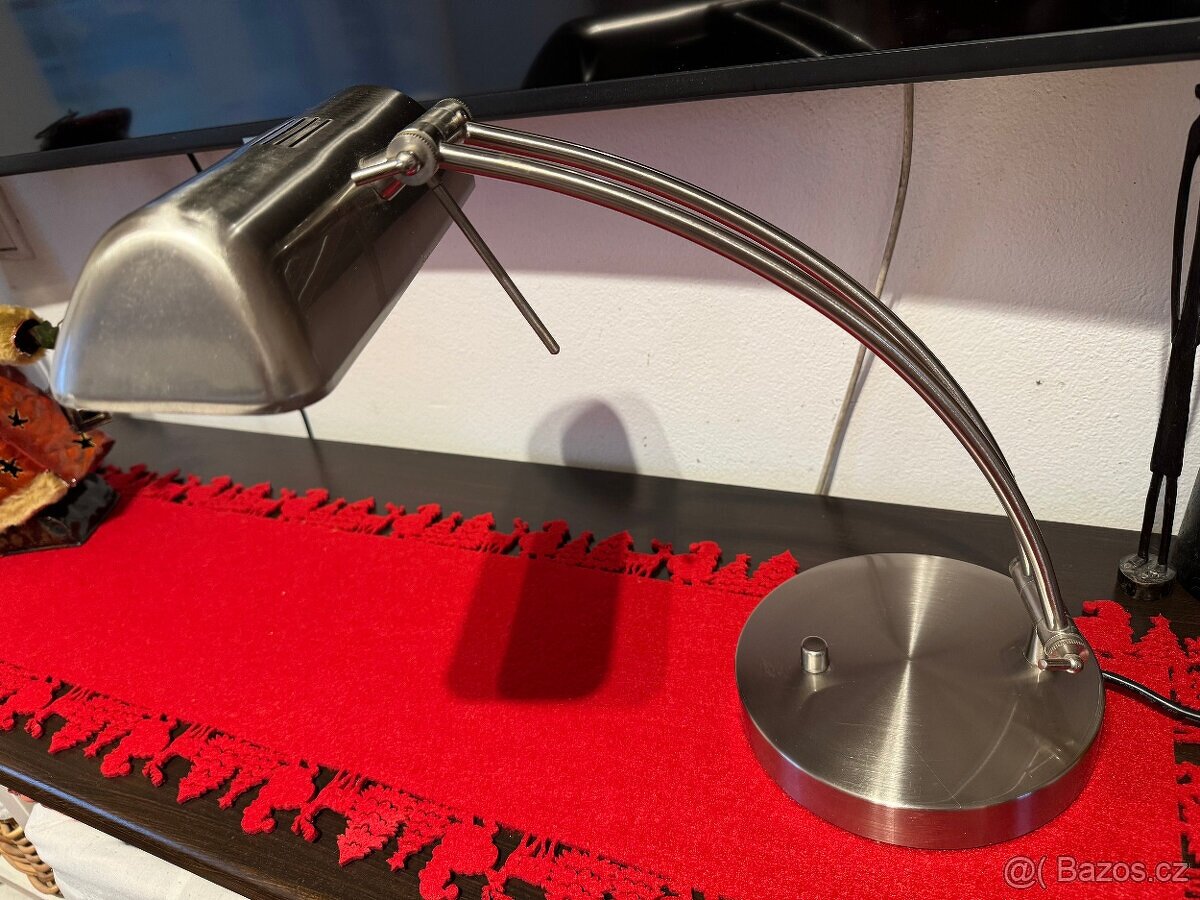 Stolní lampa celonerezová - TOP stav - 15