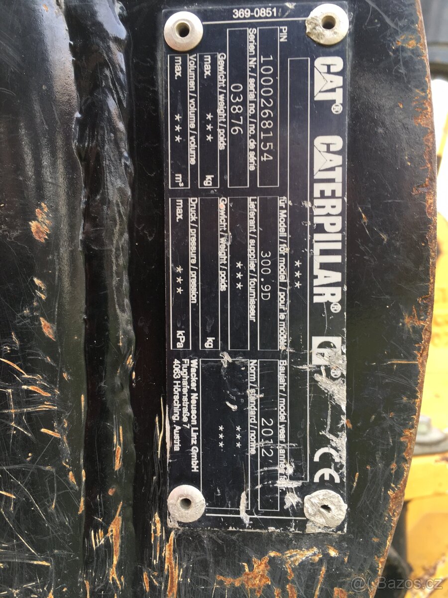 Minibagr CAT 300-9D + přívěs - 15