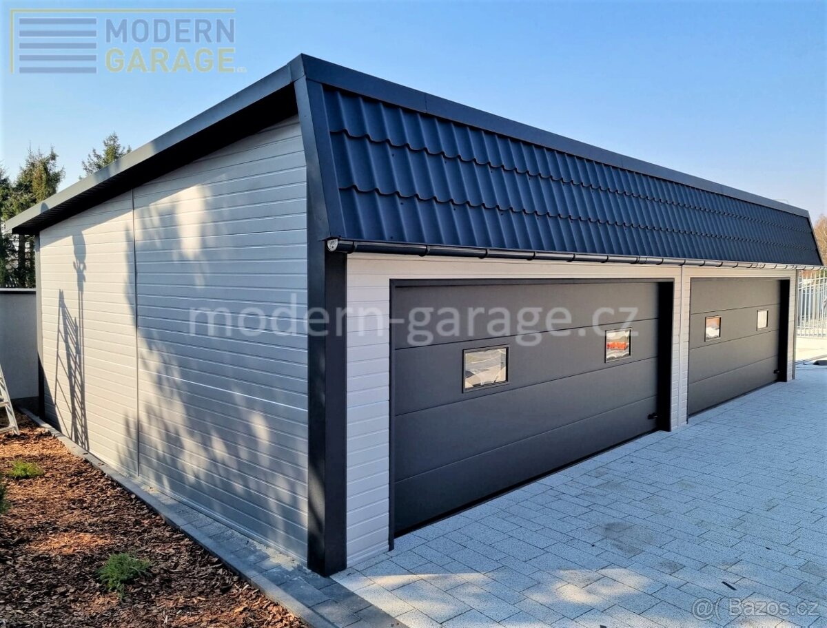 Zateplené montované garáže PIR 4x6/6x6m celá ČR - 15