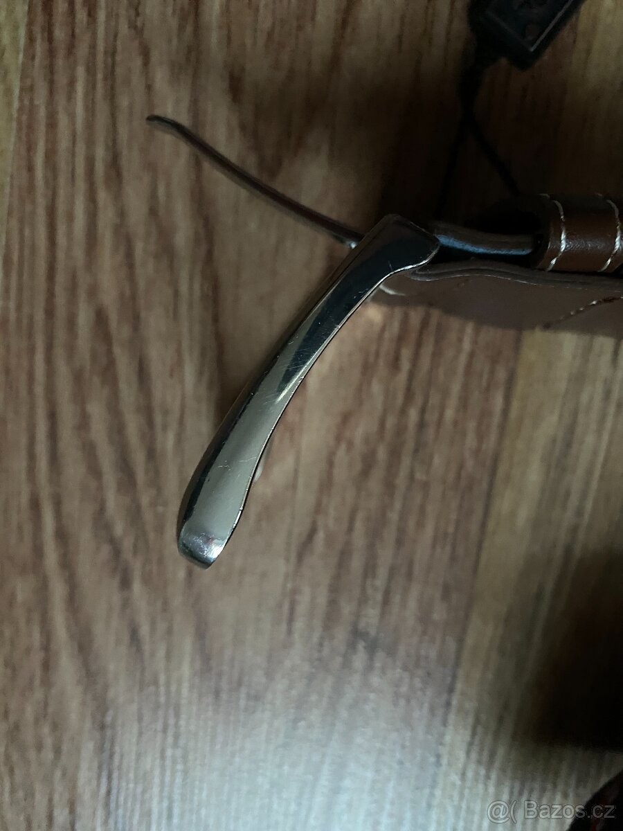 Nový pánský pružný opasek Bandi -modrý se světl. pruhy, S/M - 15