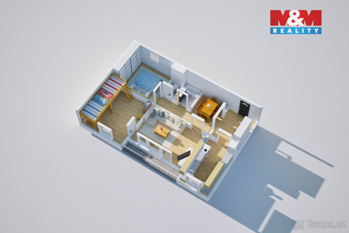 Prodej bytu 3+1, 72 m², Ústí nad Labem, ul. Vinařská - 15