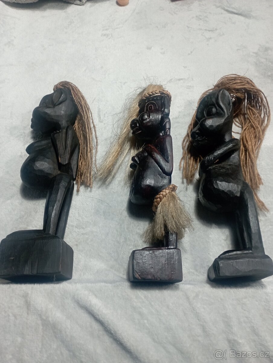 Dřevěné sošky 3x - 15
