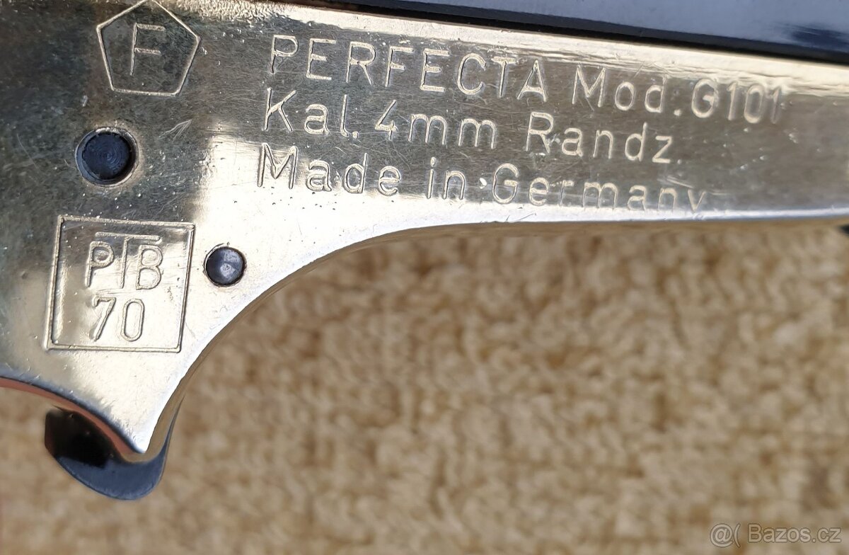 Derringer Perfecta cal.4mmRF SA zdobený Top - 15