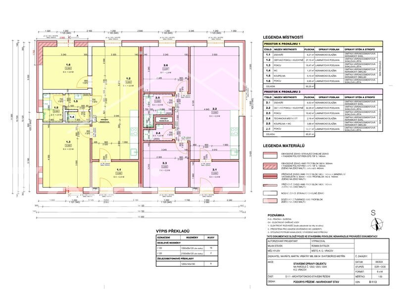 Vracov, prodej 2 bytových jednotek na klíč, 2x3+kk - 15