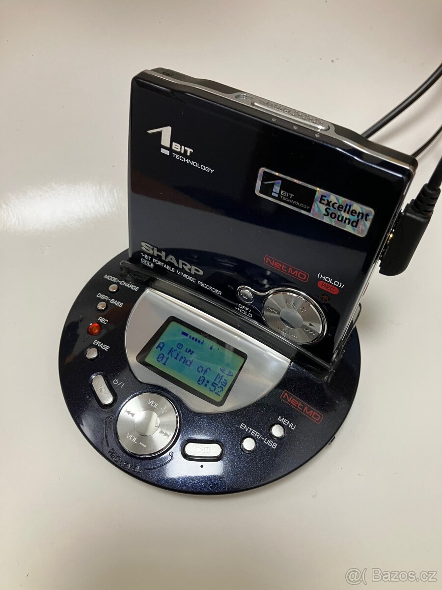 Sharp IM-DR580H NET mdlp minidisc walkman + extra IM-DR80 - 15