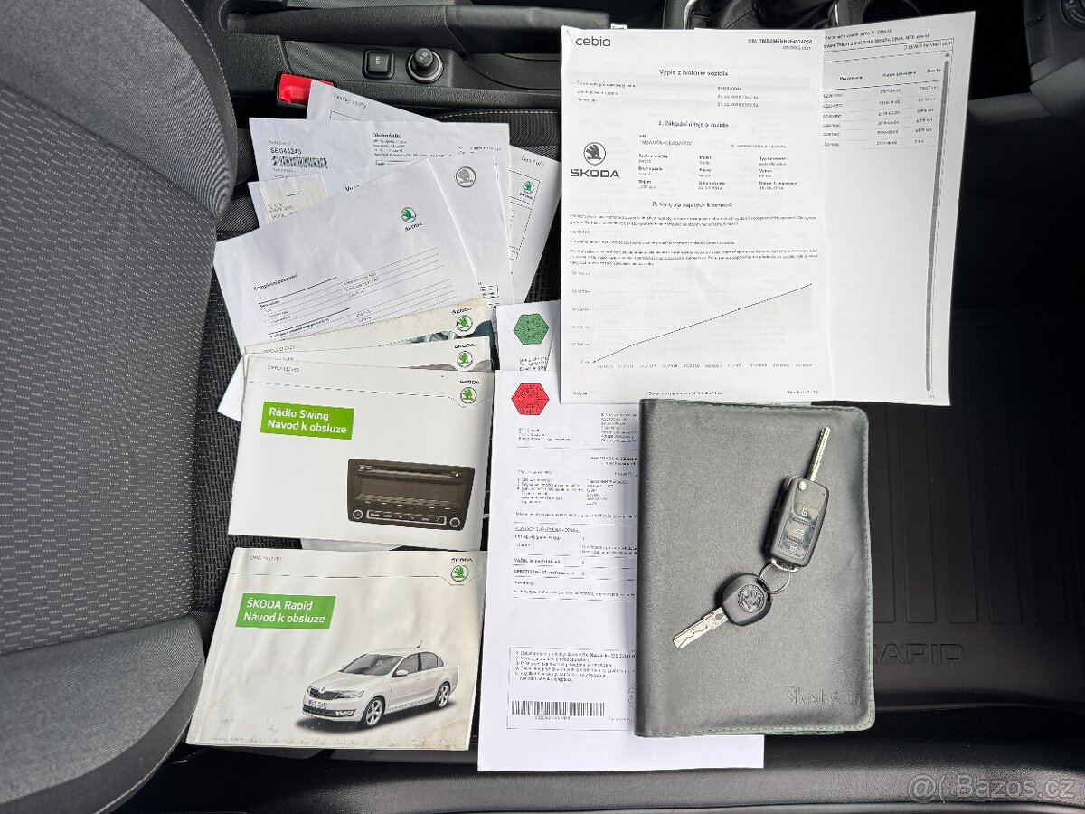 Škoda Rapid 1,2 TSI,63kW,tažné,1.maj.,ČR - 15