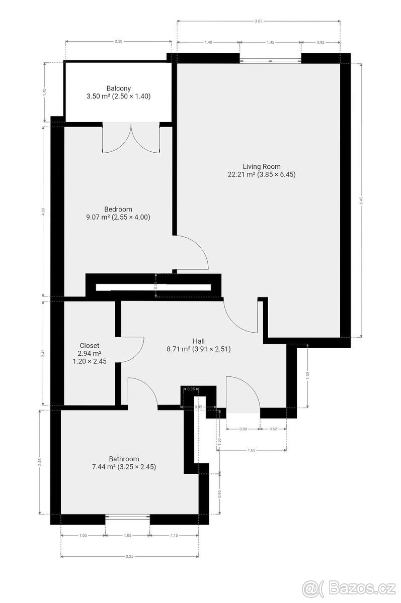 Pronájem bytu 2+kk, Bajkalská, Vršovice, 53 m2 - 15
