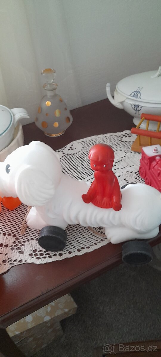 Retro hračky modrá mašinka prodána - 15