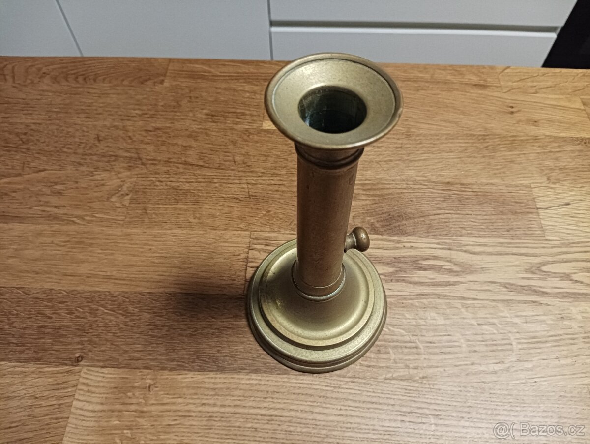 MOSAZNÝ EMPÍROVÝ SVÍCEN -BIEDERMEIER-19. STOLETÍ FRANCIE - 15