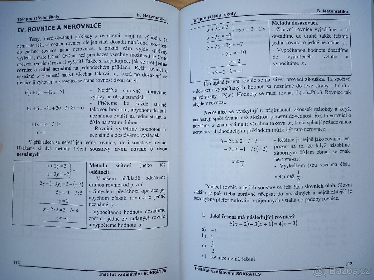 Testy studijní předpokladů pro střední školy - 15