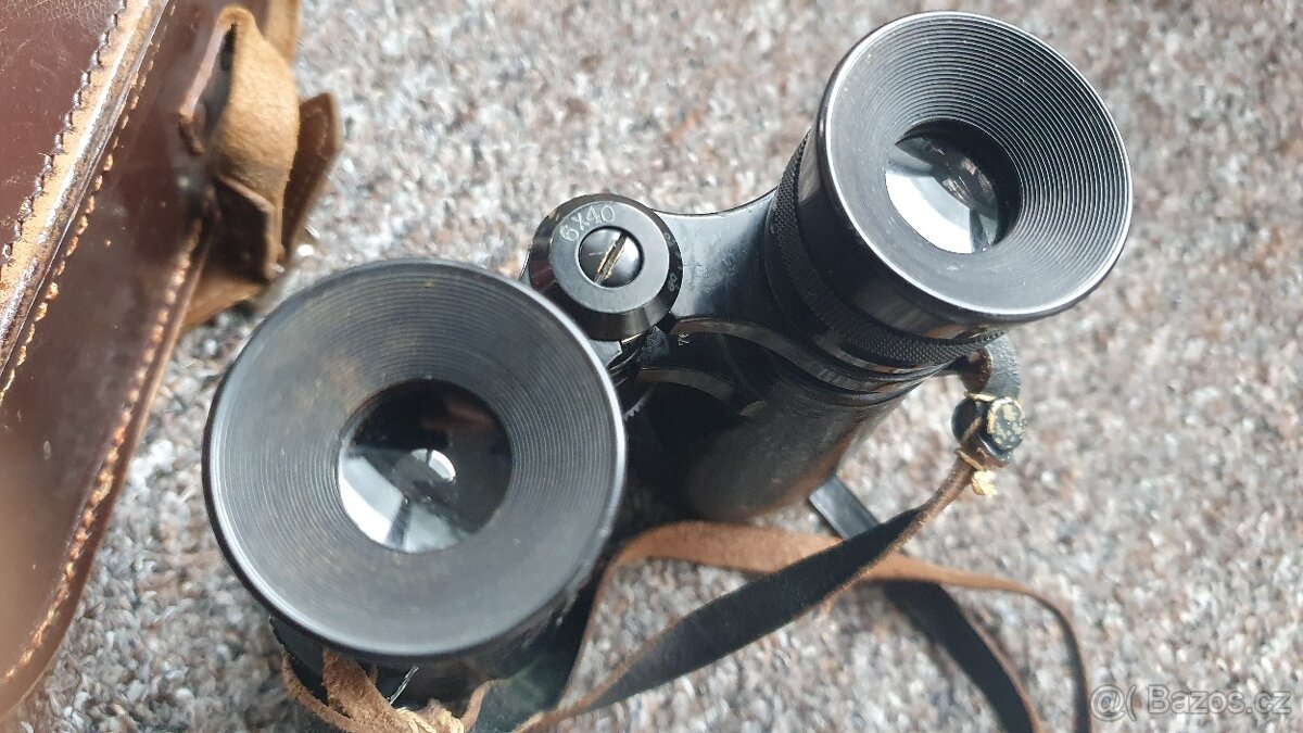 Starožitný dalekohled -kukatko + pouzdro, dalekohled 6x40 - 15