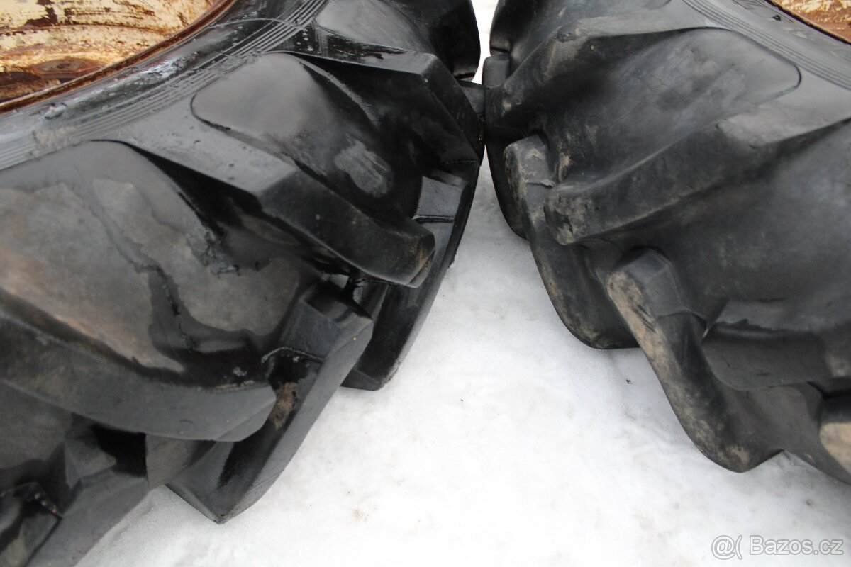 Zetor 8145 přední kola mitas 12,4-24 12pláten nové pneu - 15