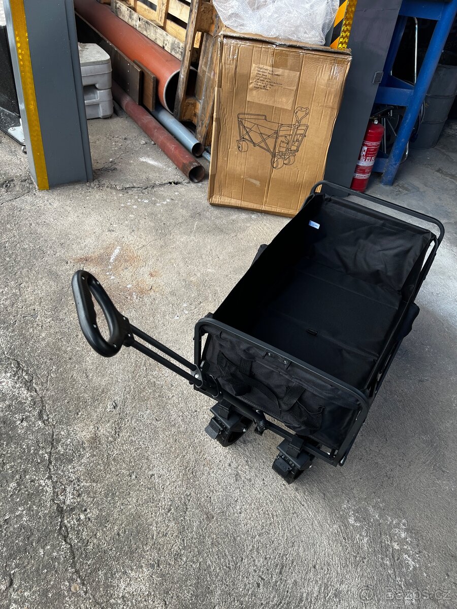 Kvalitni , kempingový - skládací, plážový ,kovový vozík - 15