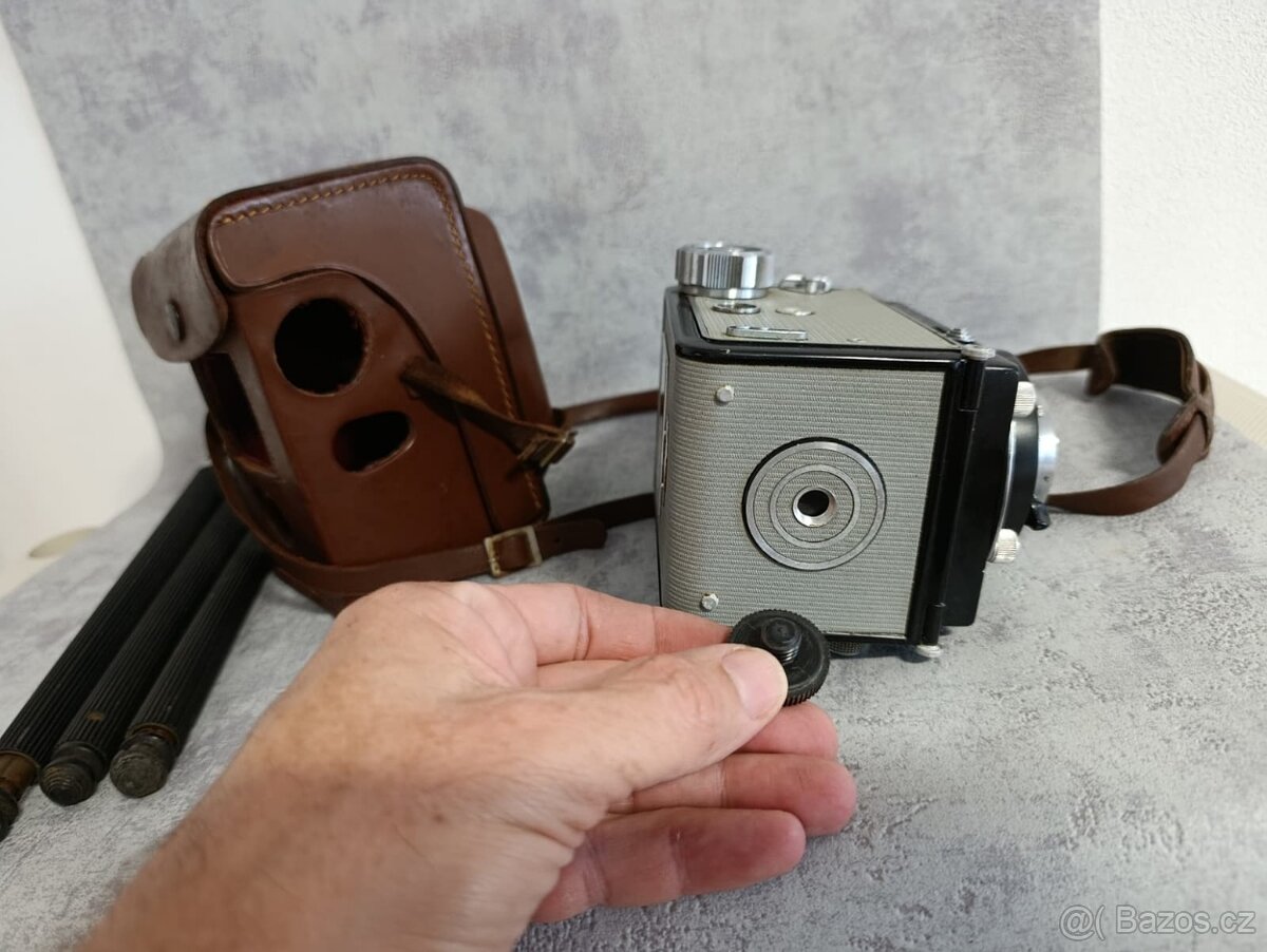 Starý fotoaparat Flexaret AUTOMAT + koz.pouzdro + STATIV - 15