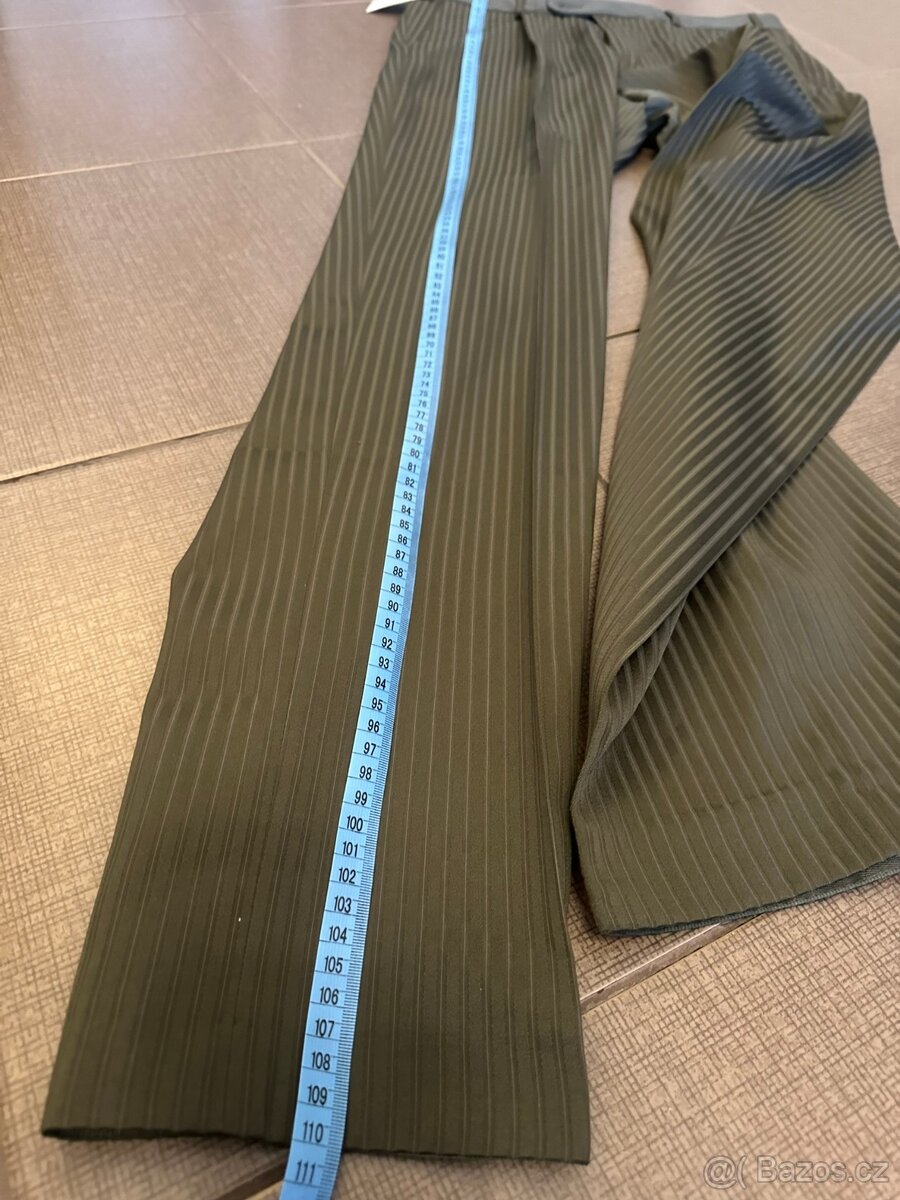 Vintage zelený pánský oblek (Green suit retro) - 2 kusy - 15