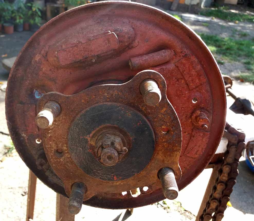 Zadní náprava na zahradní malotraktor - 15