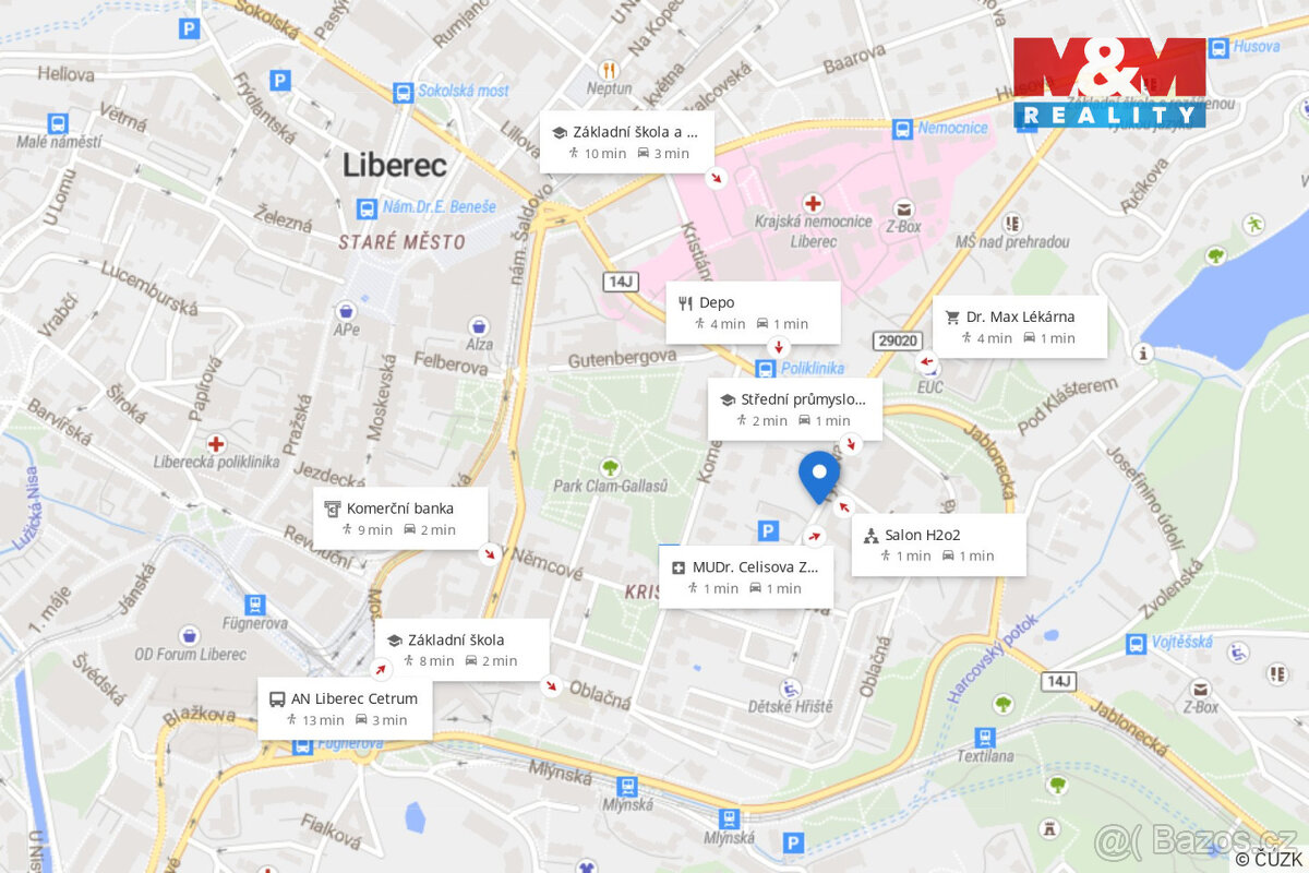 Prodej bytu 3+kk, 72 m², Liberec, ul. Tyršova - 15