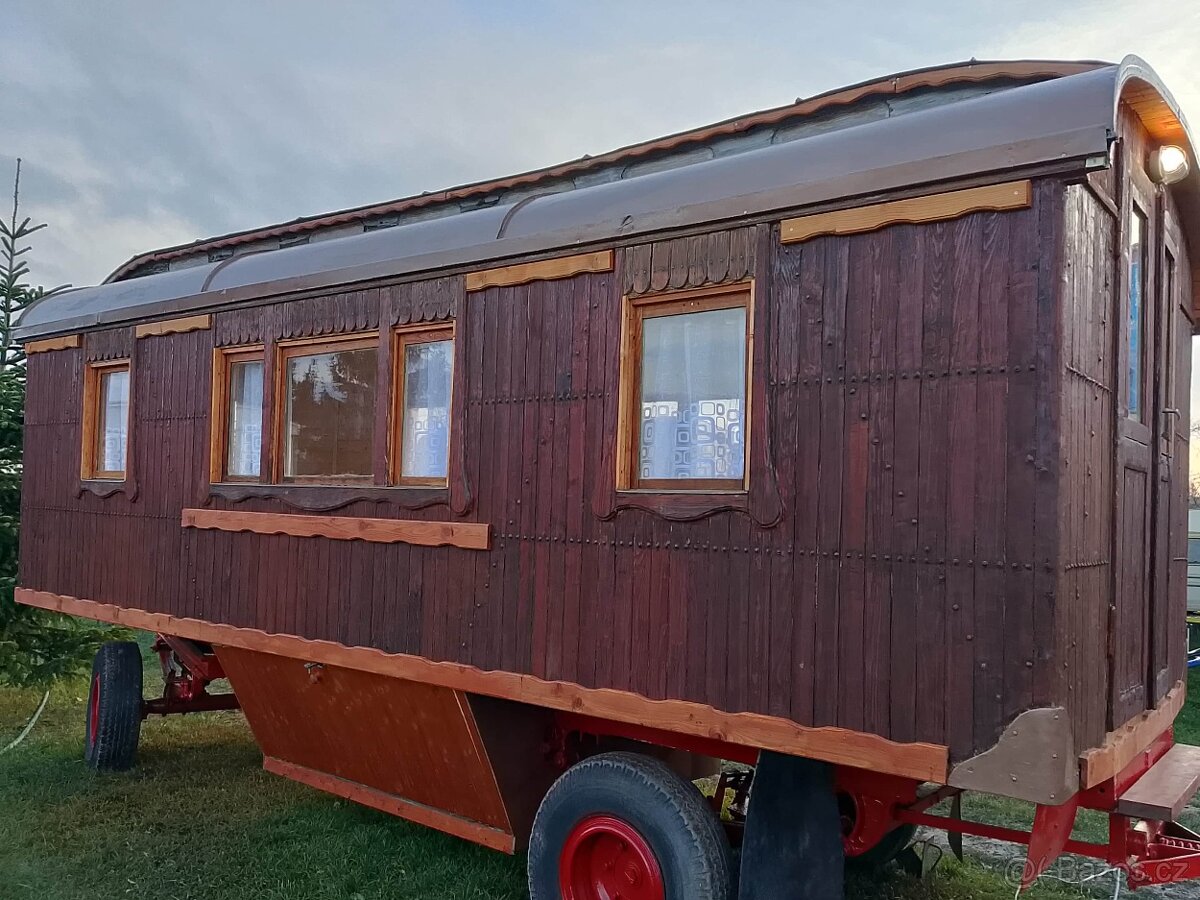 Obytná Maringotka Historická 1926 Oberlicht Wagen - 15