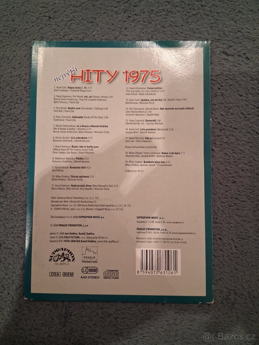 CD originál - Hity 1966 - 1989 /14 ks - cena sada/. - 15