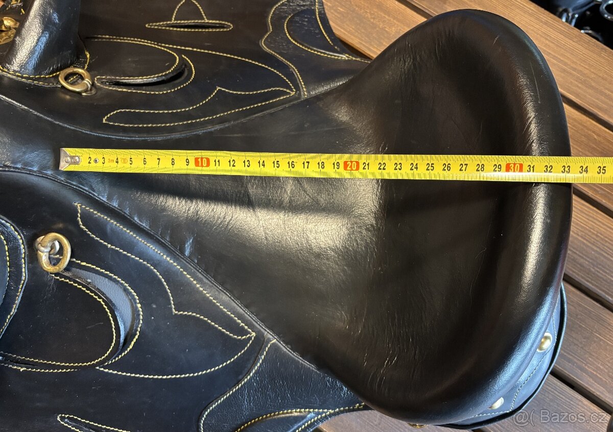 Australské sedlo bez hrušky černé - 15